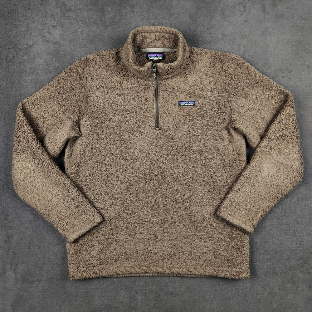 Patagonia Los Gatos 1/4 Zip Pullover Mens Medium Topsoil Brown Fleece 25890